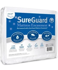 SureGuard Twin XL 6-8 in. Deep Mattress Encasement Protector Waterproof Bed Bugs