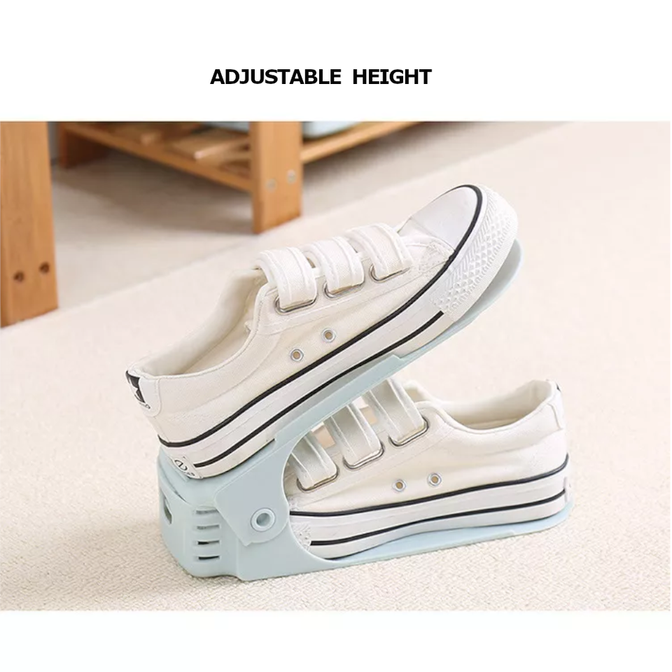 Double Layer Adjustable Shoe Rack Bracket Shoes Storage Shoebox