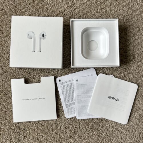 Apple AirPods -EMPTY RETAIL BOX ONLY with Paperwork -Model A2032 A2031 A1602 - 第 1/1 張圖片