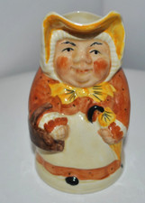 Tony Wood- Toby Jug 'Betsy'- Ceramic glazed jug-Staffordshire character jug-GC