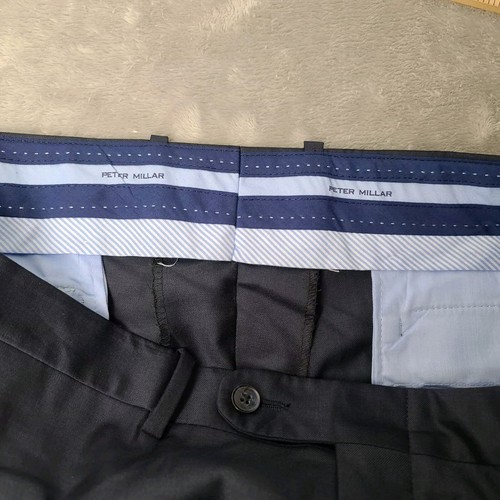 Peter Millar Pants Size 38W X 36L Men's Dark Blue - Picture 3 of 9