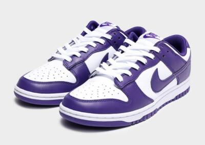 た*ま様 Nike Dunk Low ホワイト/ブラック/パープル Nike SB Dunk Low Pro Court Purple Black White Men's Shoes Sz14
