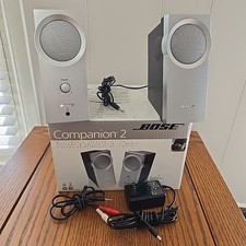 BOSE Companion 2 Multimedia Computer Speakers Speaker System Tested Excellent
