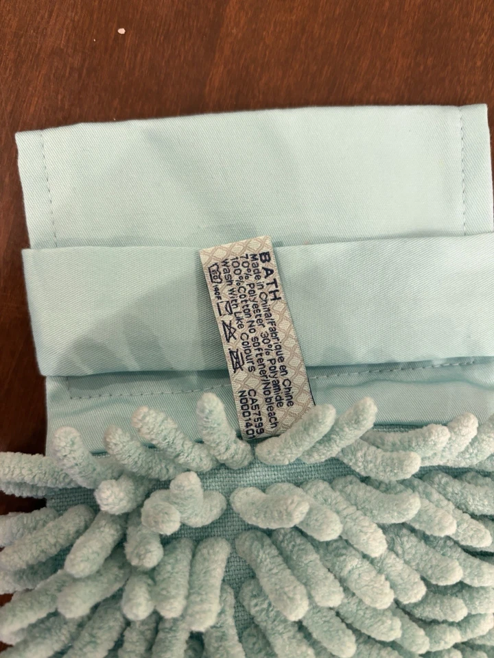 NUEVA Toalla de Mano Norwex Chenille en Verde Niebla Marina Foto 4 de 4