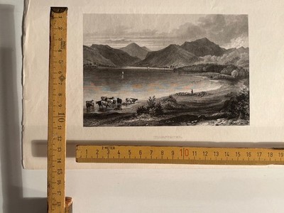 Ulleswater, Westmoreland, s/w Stahlstich Anfang 19. Jh.