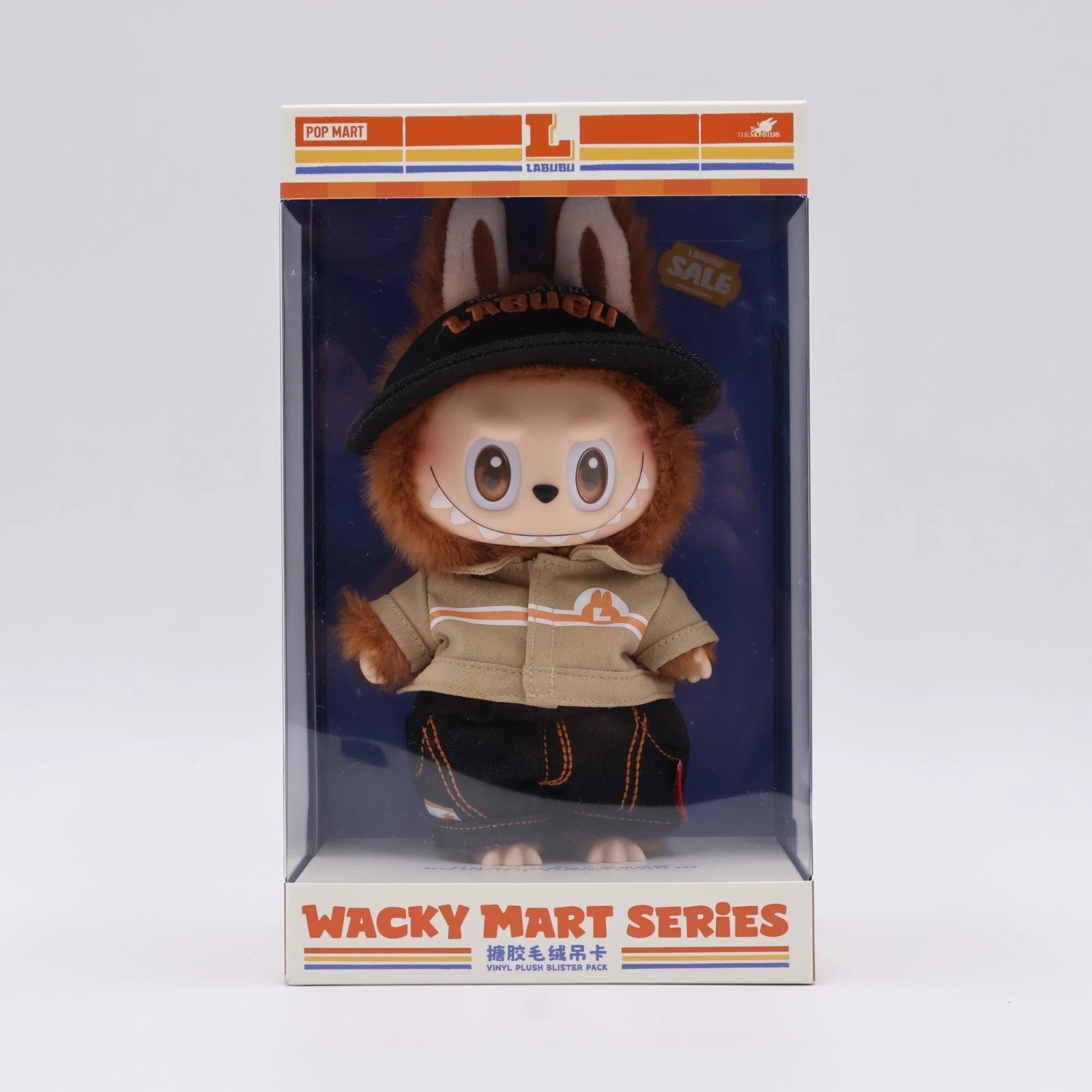 POP MART Labubu The Monsters Wacky Mart Vinyl Face Plush Clerk AUTHENTIC