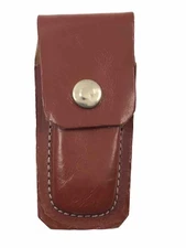 Brown Leather Sheath For 3.5" Closed Pocket Knives 11884-L