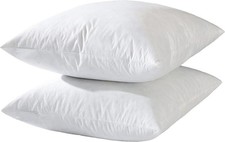 24x24 Euro Throw Pillow Inserts-Down Feather Pillow Inserts-Cotton Fabric-Set...