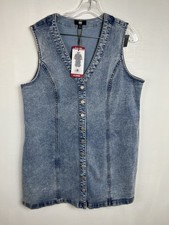 Frye Women s Denim Mini Dress Light Wash Size XL