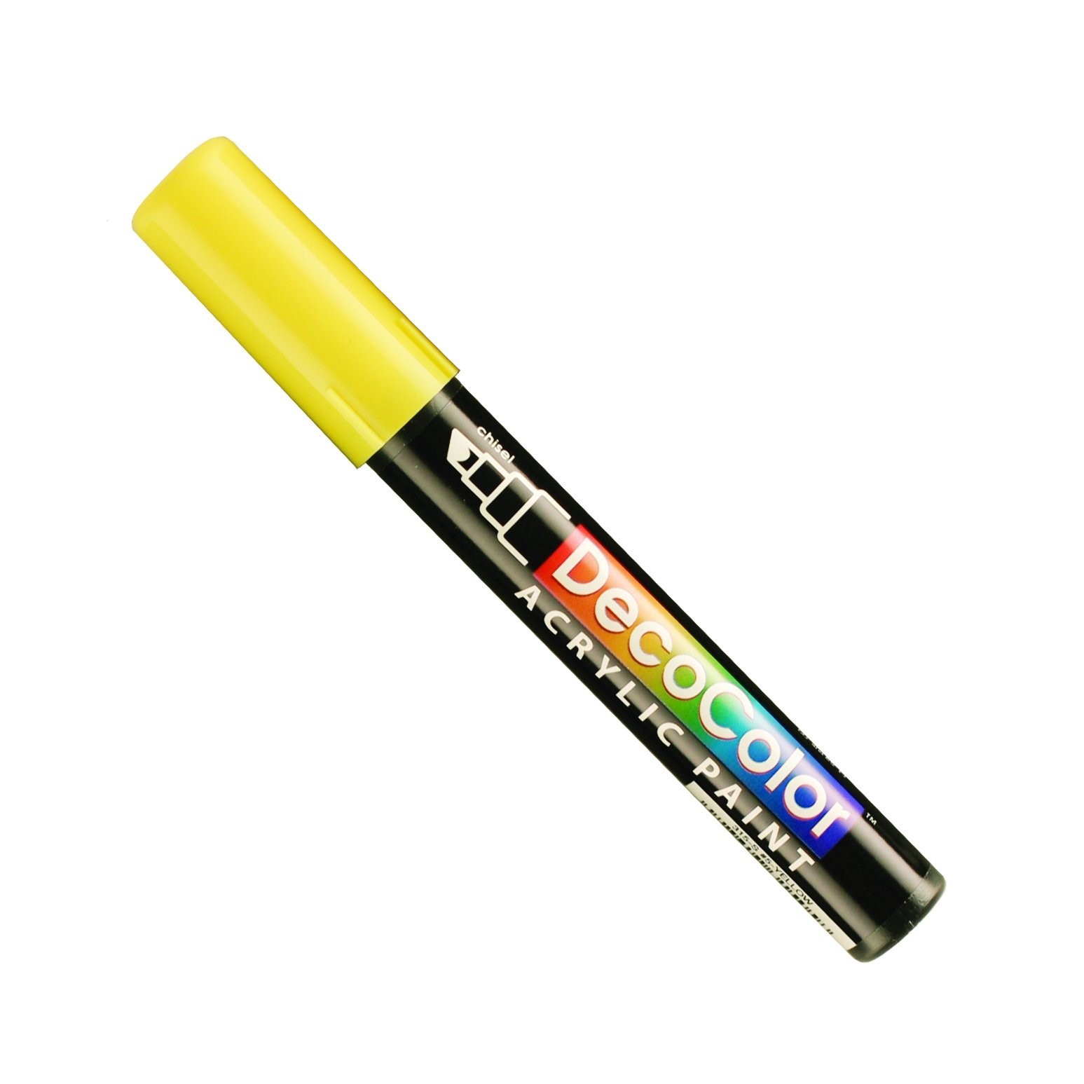 UCHIDA Marvy Deco Color Acrylic Paint Marker Chisel Tip Yell