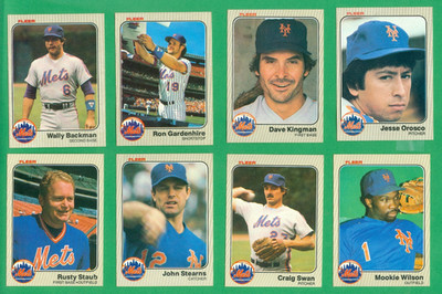 1983 FLEER NEW YORK METS TEAM SET NM/MT  BROOKS  KINGMAN  STAUB  MOOKIE
