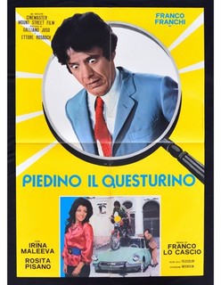 manifesto PIEDINO IL QUESTURINO franco franchi citroen DS pallas auto car S03