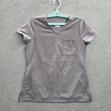 Jaanuu Women Scrub Top XS Gray Short Sleeve