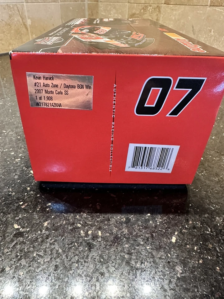 Kevin Harvick 2007 Acción #21 Daytona Race Win Auto Zone Chevy/1.908 Hecho Raro Foto 3 de 4