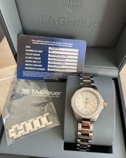 Tag Heuer Ladies Rose Gold&Stainless Steel AquaRacer Watch-Bought 19/08/25-£4800