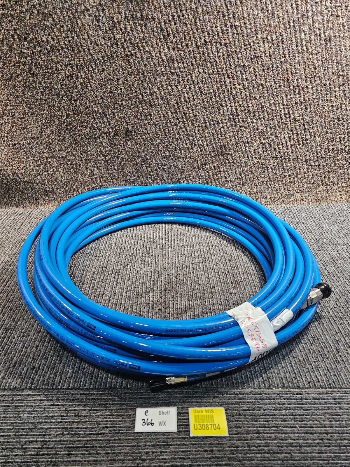 Applied Materials 0010-24341 100' Supply Heat Exchange Blue Hose BES-9394-03