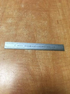 Vintage  Scherr Tumico  6" Scale Ruler Rule Metal Made In USA