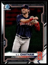 2021 Bowman Chrome Prospects C.J. Chatham Boston Red Sox #BCP-113
