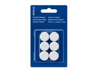 Maul Rundmagnet, Durchmesser: 20 Mm, HöHe: 8 Mm, Weiß 1 Bis 40 Stk Spare 69%