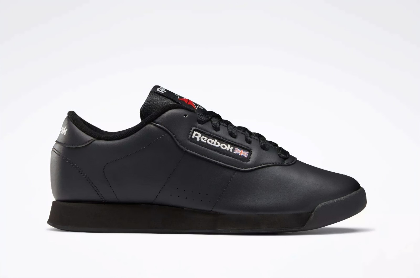 REEBOK WOMEN'S PRINCESS BLACK SNEAKERS US 7.5/EUR38/UK5