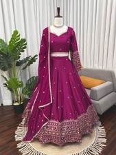 Designer Japan Satin Lehenga Choli With Faux Georgette Dupatta For Wedding