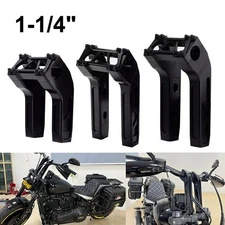 Club Style 1-1/4" Pullback Handlebar Risers Fits For Harley Touring Dyna Softail