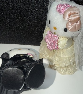 HELLO KITTY, DEAR DANIEL WEDDING KITTIES, 6” PLUSH PAIR, RARE