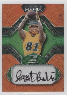 2022 Wild Card Mania Retail Hex Orange Sparkles /10 Josh Babicz #AM-H20 Auto pn1