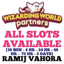 1 x PARTNER SLOTS - WIZARDING WORLD PARTNERS EVENT 100 GUARANTE PARTNER EVENT