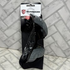 NWT Guardian Safety Sunglasses TP826 Black Wrap Frames