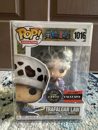 Funko Pop! ONE PIECE: TRAFALGAR LAW (GLOW CHASE) #1016 AAA ANIME EXCLUSIVE +case