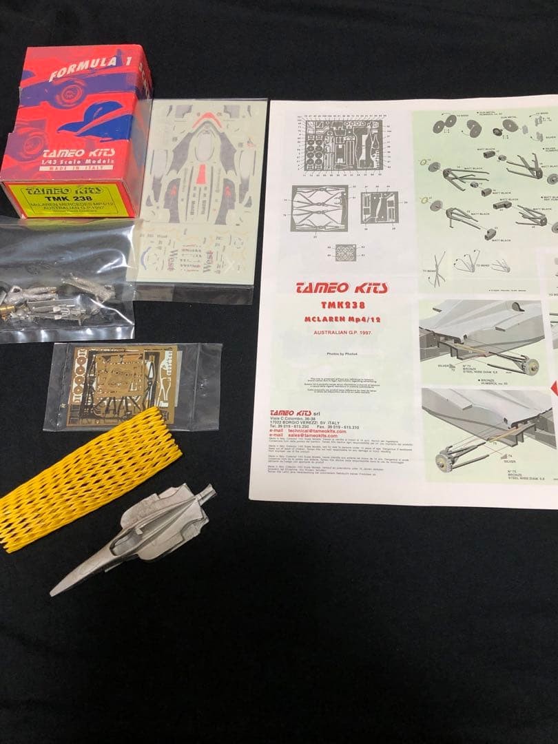 Tameo 1/43 McLaren Mercedes MP4/12 Australian GP 1997 Metal Kit