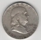 1949 S FRANKLIN HALF DOLLAR 90% SILVER SAN FRANCISCO .50¢ UNITED STATES AMERICA