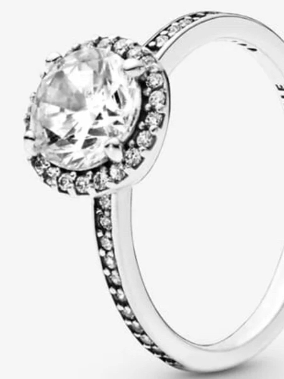 AUTHENTIC PANDOA CLASSIC ELEGANCE RING  SILVER HA… - image 1