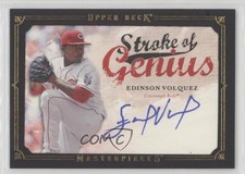 2008 Upper Deck Masterpieces Stroke of Genius Edinson Volquez #SG-EV Auto 1u6