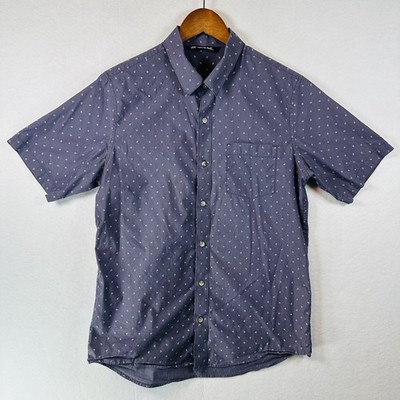 TravisMathew Not Your Best Shirt Mens Med Button Up Short Sleeve Stretch Arrow