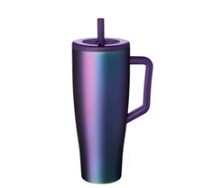 Era 40 oz Tumbler with Handle and Straw | 100% Leakproof 40oz Dark Aura