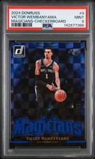 2024 PANINI DONRUSS MAGICIANS CHECKERBOARD #9 VICTOR WEMBANYAMA 06/30 PSA 9