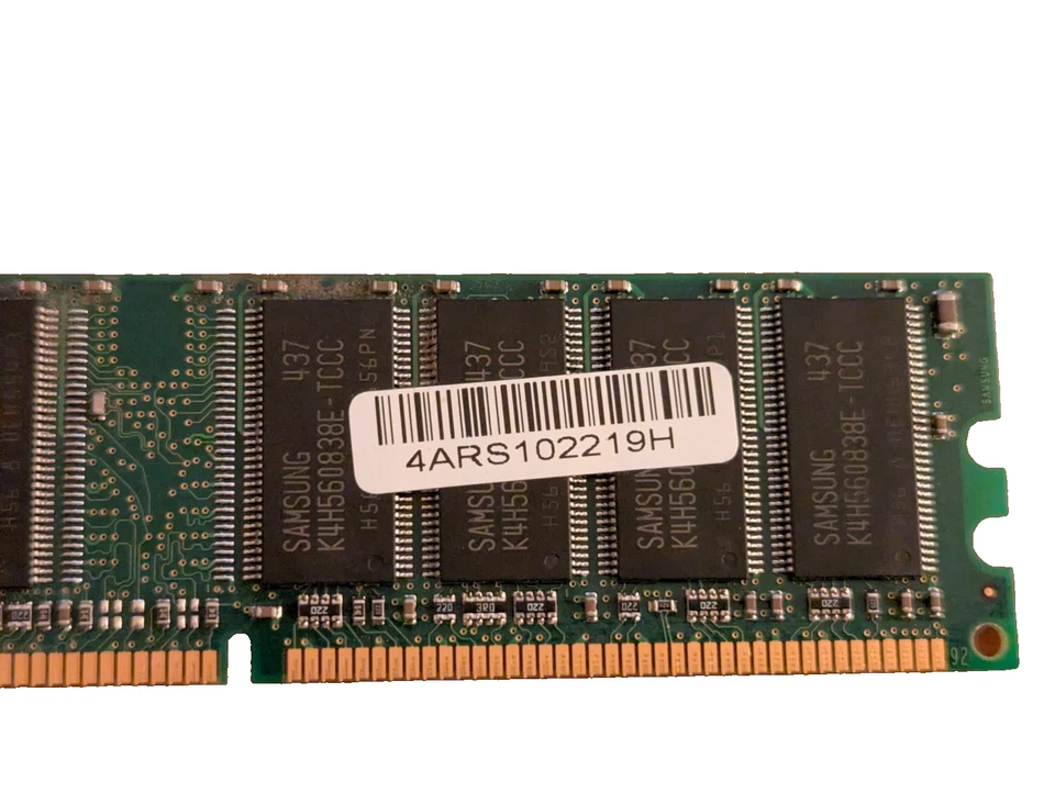 Samsung 512MB DDR PC3200 RAM (M368L6423ETM-CCC) 184-Pin Desktop Memory - Image 3 of 3