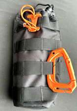 Metal Detecting Basic MOLLE Water Bottle Cover   Drawstring Top  Carabiner