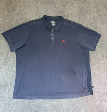 Tommy Bahama Island Zone Polo Shirt Mens Dark Blue Supima Short Sleeve Size 2XLB