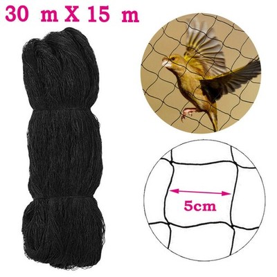 Voliere Netz Vogelschutznetz Geflügel Reiher Hühner Schutznetz Sportnetz 30x15m