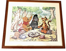 Disney Limited Edition Sericel CAMPFIRE PALS with Pooh, Tigger, Piglet, Eeyore