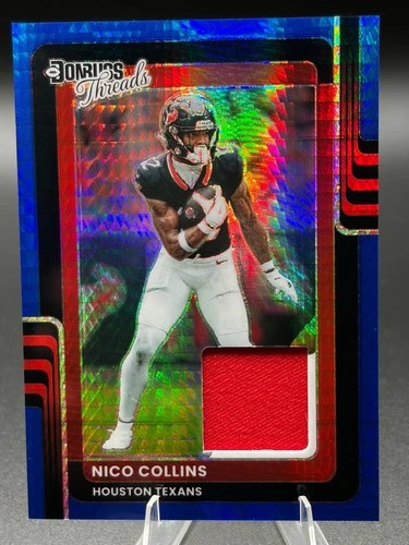 2025 Donruss Optic Nico Collins Blue Hyper (RAW)
