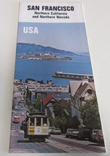 San Francisco Map and Guide - Northern California and Nevada - Vintage - 1977