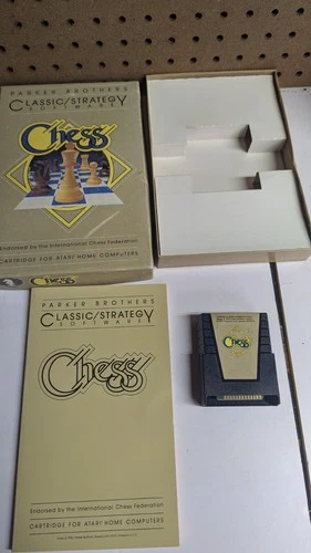 Chess For Atari 400 800 XL Home Computer Cib - Tested