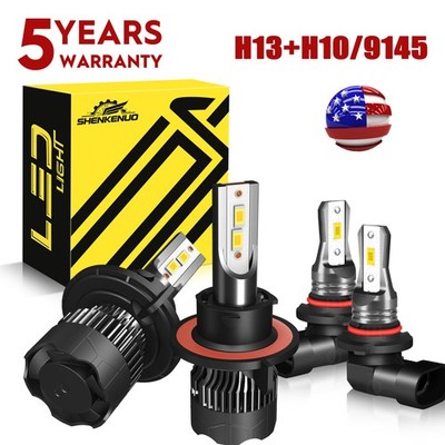 For Ford Expedition 2007-2014 M8 LED Headlight Hi/Lo + Fog Light Bulbs Combo 4PC