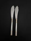 Wallace Sterling “Golden Aegean Weave Set Of 2 Master Butters! ++Cond