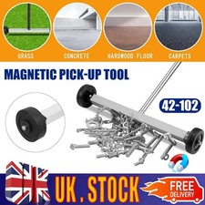 Magnet Sweeper Magnetic Nail Roller: 17-Inch Heavy Duty Magnet Nail Pickup Rolli