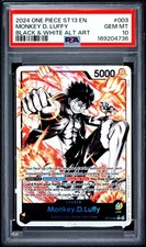2024 ONE PIECE ULTRA DECK ST13-THE THREE BROTHERS #003 MONKEY D. LUFFY PSA 10